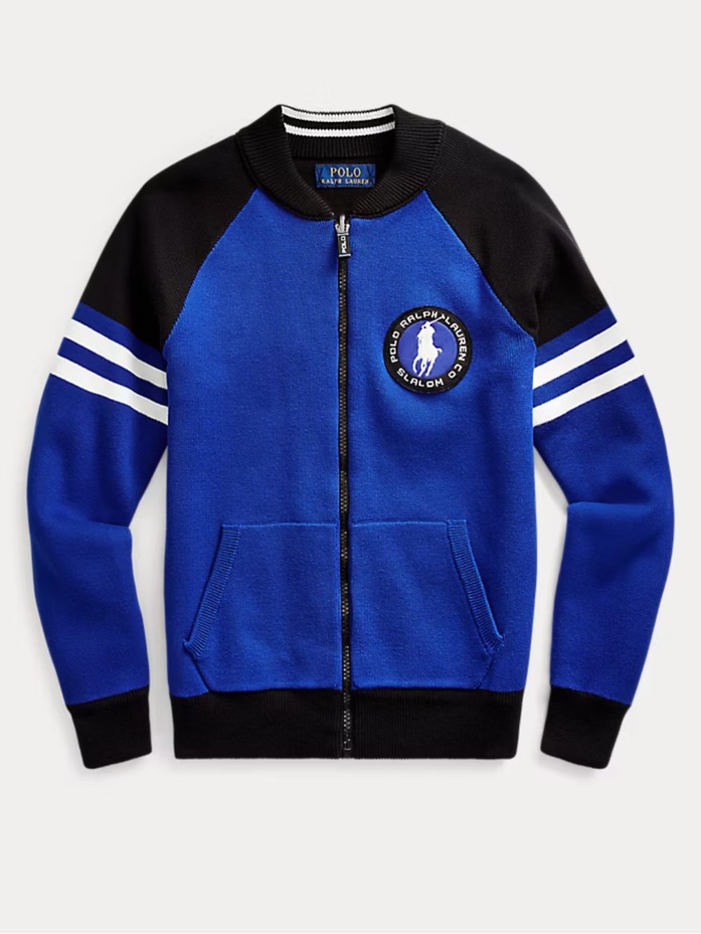 Polo Ralph Lauren Boys Reversible Ski Club Full Zip Sweater Jacket